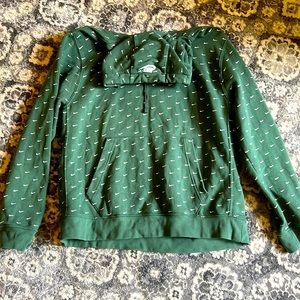 Green Nike All Over Swoosh Hoodie